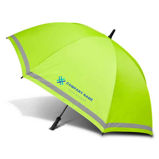 High Visibility Safety Umbrella Branded