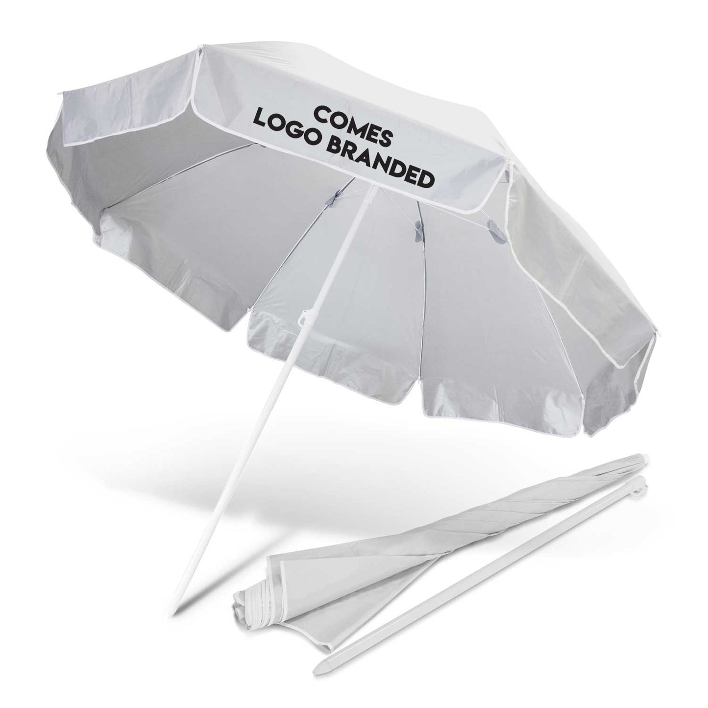 Basic Logo Branded Beach Umbrellas