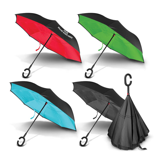 Flip Promotional Umbrellas Inverted