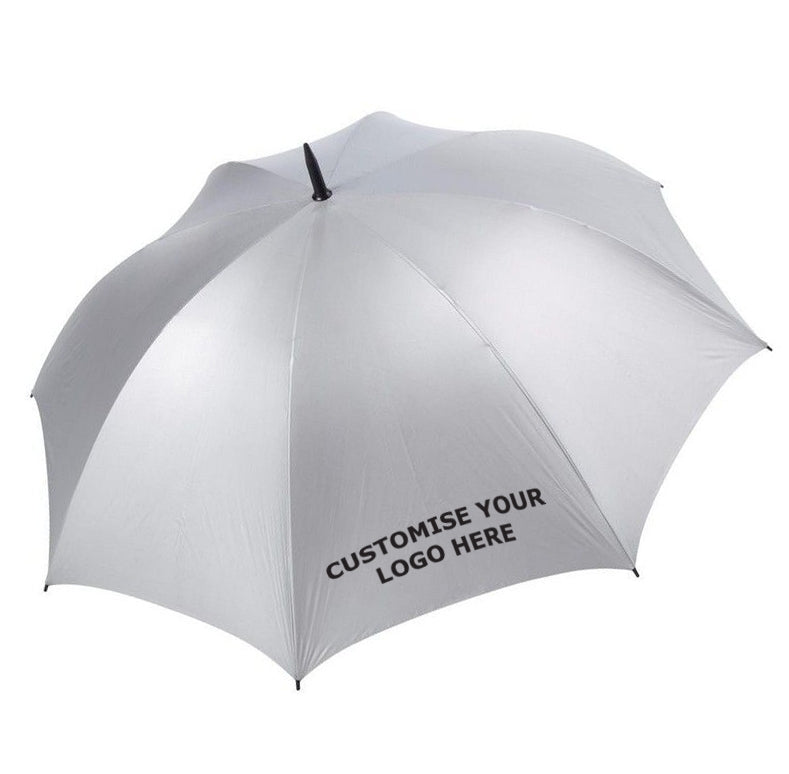 Milan Silver Top Branded Umbrella