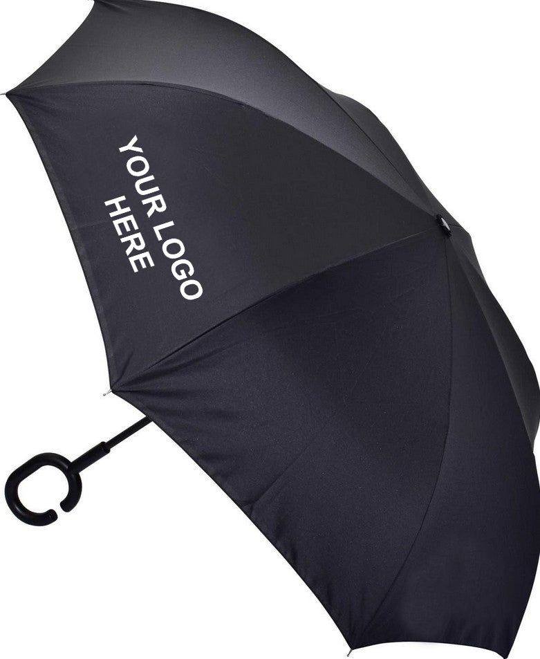 Personalised Inverted Umbrellas Secure Handle