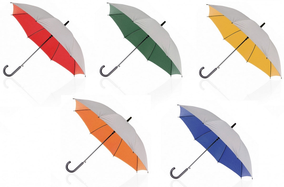 Silver Outer Promotional Auto Umbrellas