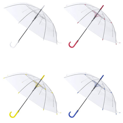 Transparent Umbrellas Handle Printed